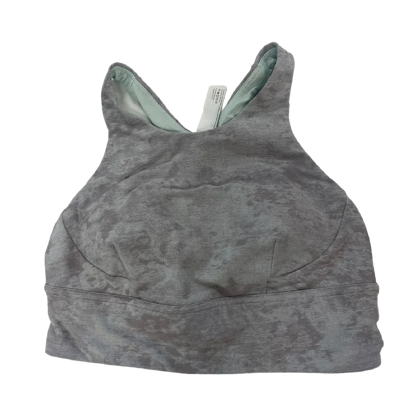 Athletic Bra By Lululemon In Grey & Purple, Size: 8