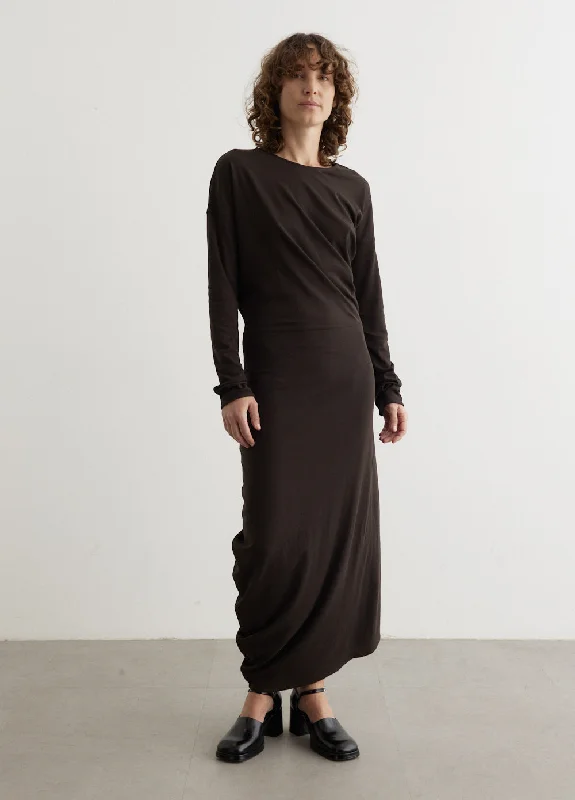 Long Sleeve Twisted Dress