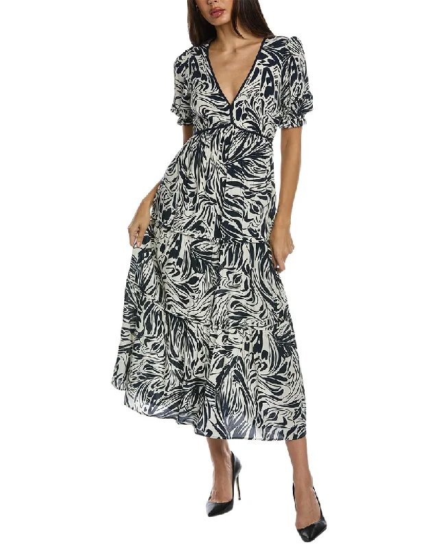 ba&sh Tiered Midi Dress