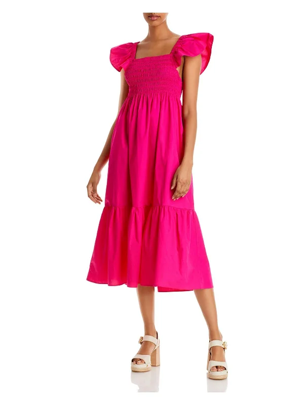 Womens Cotton Long Midi Dress