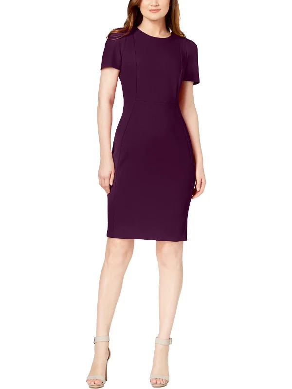 Womens Work Midi Sheath Dress