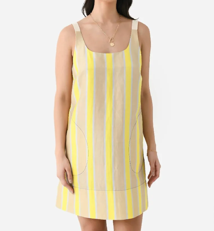 Emmy Mini Dress In Lemon