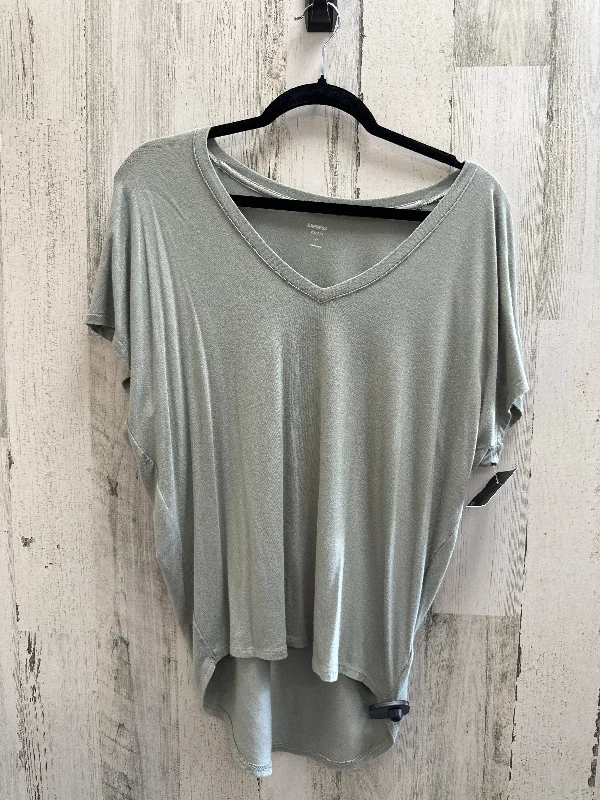 Green Top Short Sleeve Basic Express, Size Xs