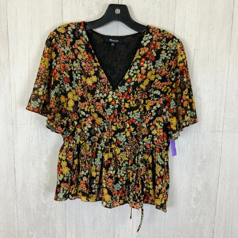 Multi-colored Top Short Sleeve Madewell, Size M