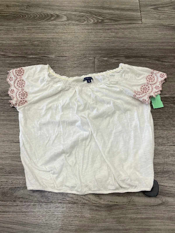 White Top Short Sleeve American Eagle, Size M