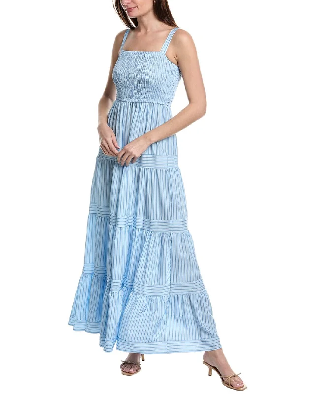 Maison Maar Smocked Maxi Dress