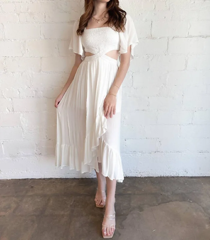 Mamma Mia Maxi Dress In White