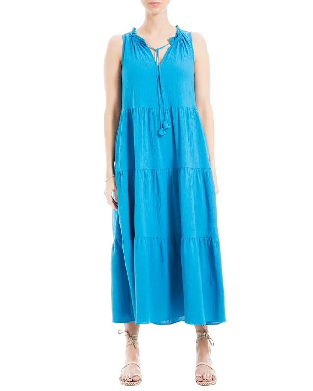 Max Studio Sleeveless Tiered Maxi Dress