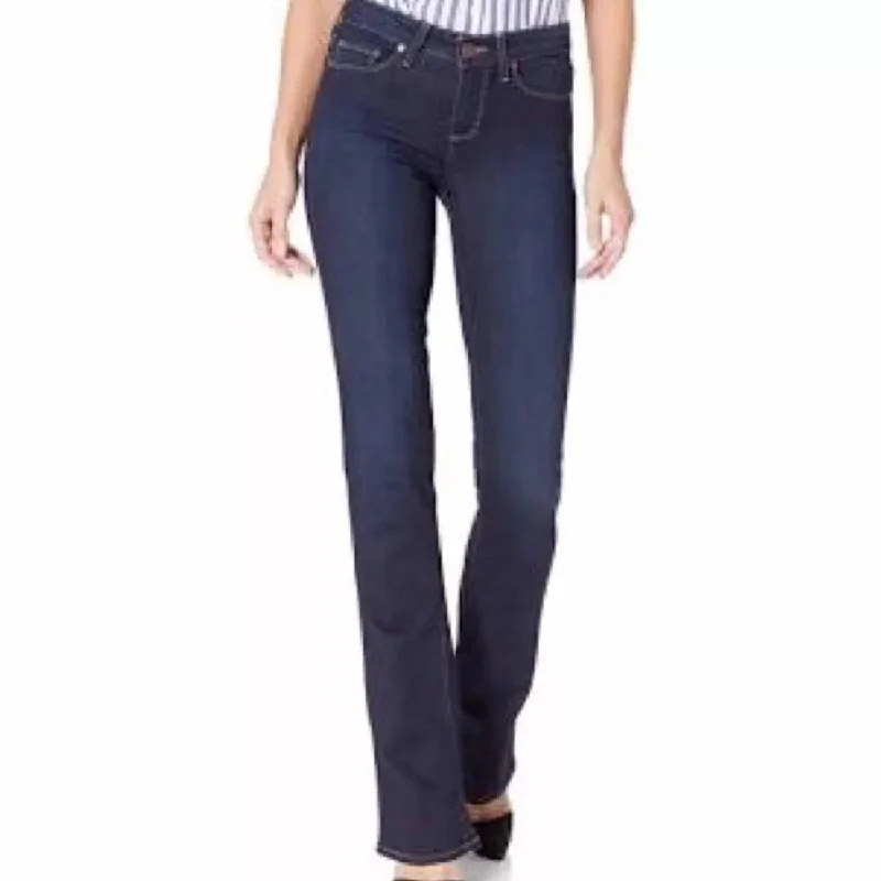 Manhattan Mid Rise Bootcut Jeans In Pinnacle