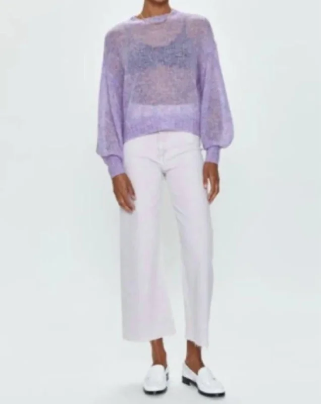 Penny Crop Jeans In Lavender Haze