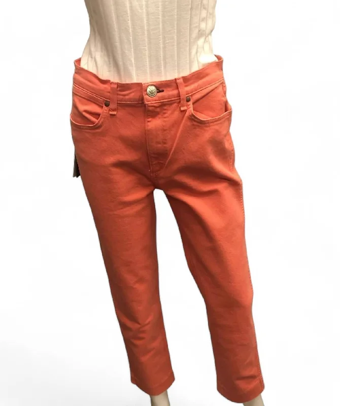 Women's Vintage Cigarette Jeans In Coral Haze