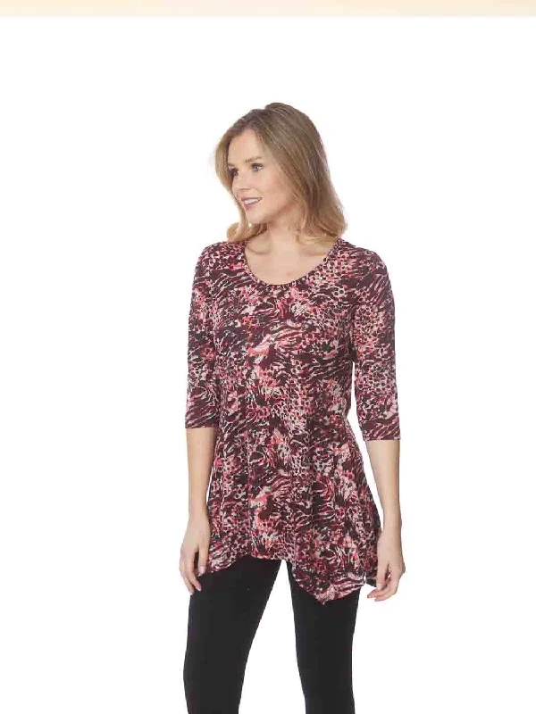 Tianello "Jingo" Print Cotton Burnout "Asbury" Tunic