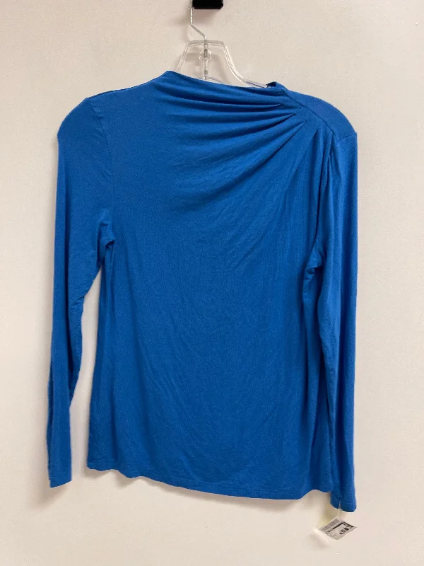 Top Long Sleeve By Ann Taylor In Blue, Size: Sp