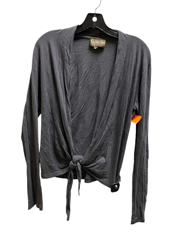 Top Long Sleeve By Matilda Jane In Grey, Size: L