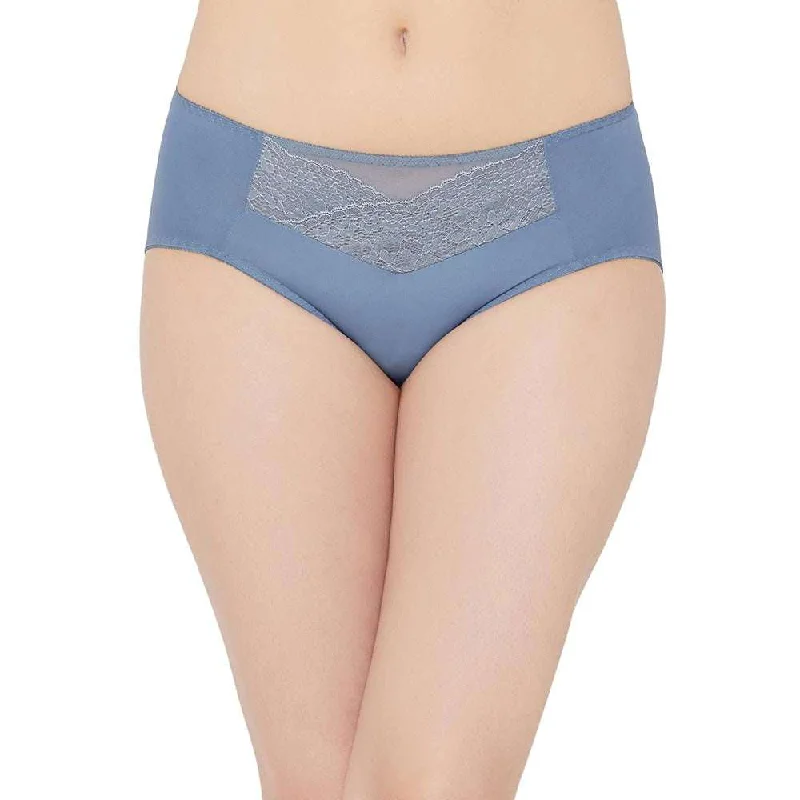 Moselle Mid Waist Medium Coverage Everyday Wear Midi Panty - Blue