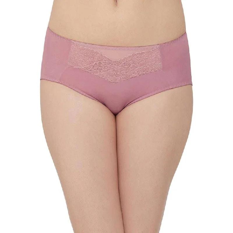 Moselle Mid Waist Medium Coverage Everyday Wear Midi Panty - Purple