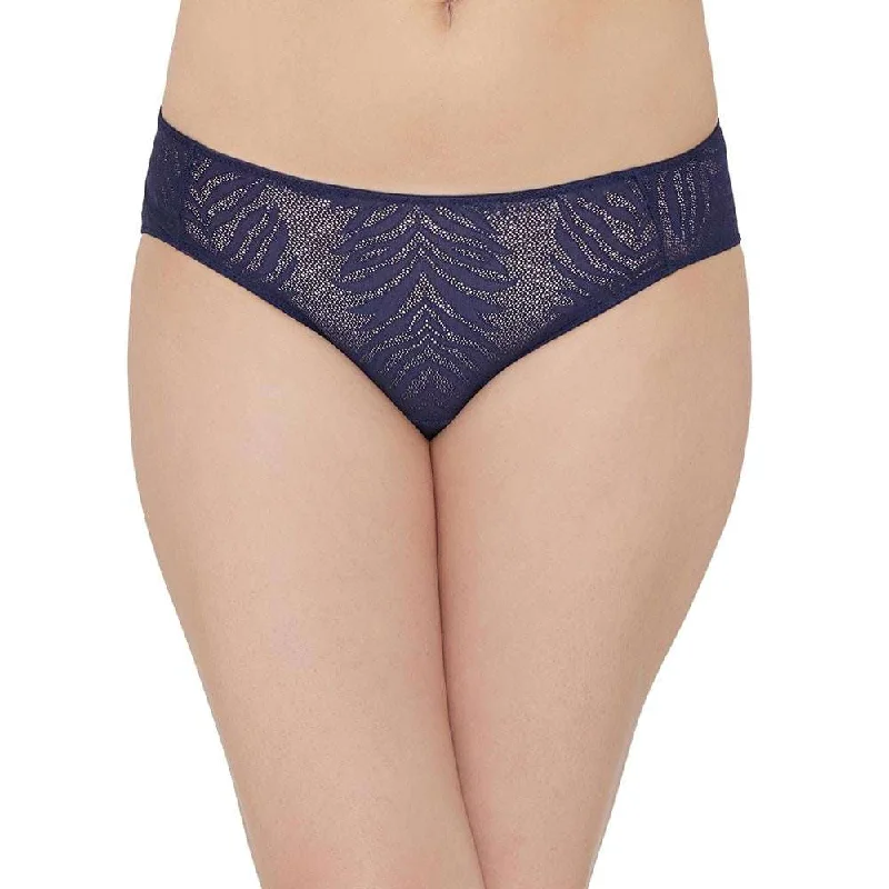 Mysa Mid Waist Medium Coverage Everyday Wear Hipster Panty - Navy Blue