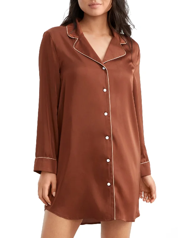 Bare Women's The Washed Satin Sleep Shirt