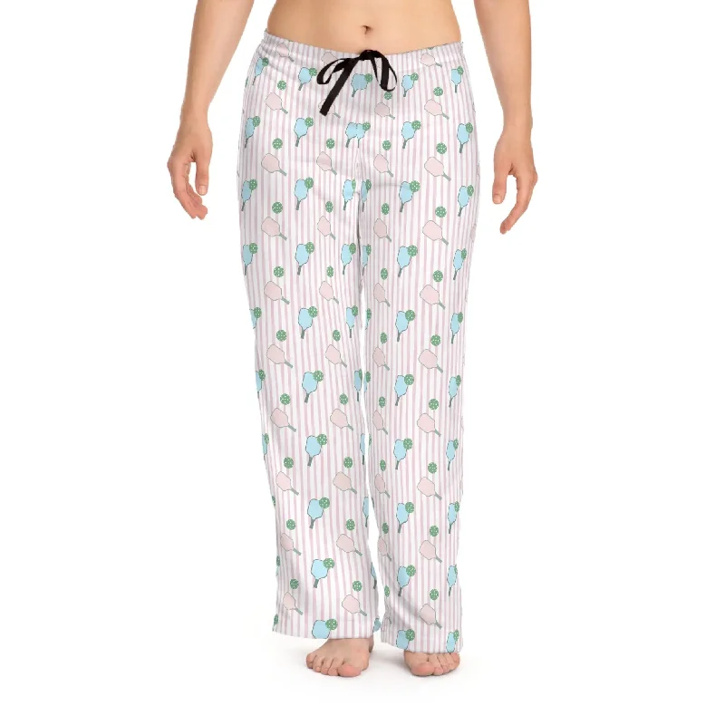 Preppy Pickleballer Women’s Pajama Pants - Comfy & Playful Sleepwear