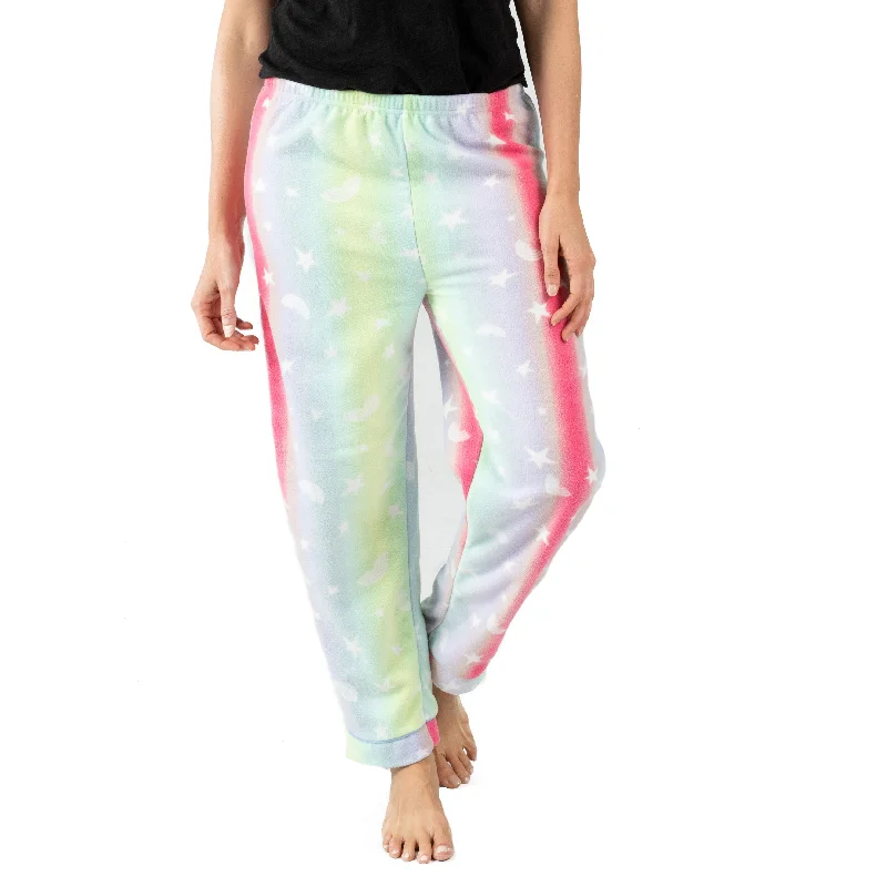 Womens Fleece Pajama Pants Stars