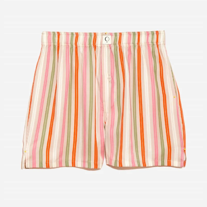 Women's Ravi Sustainable Tencel Boxer In Drift Multi Stripe